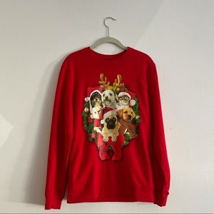 Christmas Holiday Light Up Sweater w/ Cats & Dogs